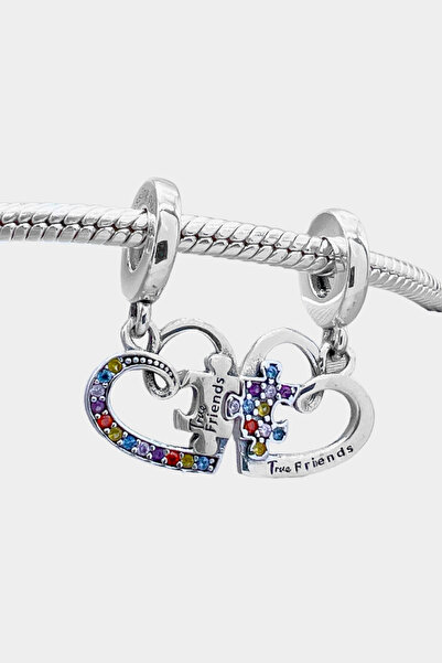 Dumledo Kalpli Arkadaşlık Puzzle Parçası Charm