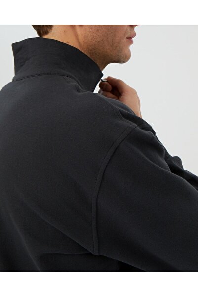 Ayma Active Антрацит чоловічий органічний бавовняний світшот з високим коміром