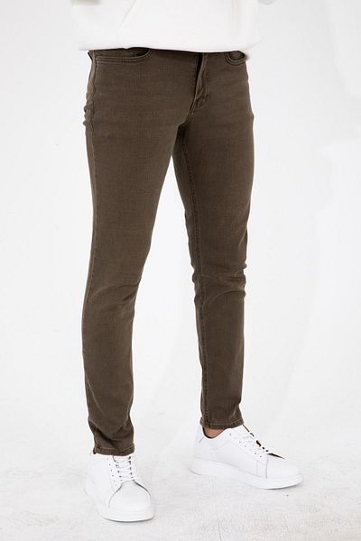 HLT JEANS Ανδρικό Camel Khaki Slim Fit Slim Fit Flexible Lycra Denim Jeans Jeans Παντελόνι Hlthe001970
