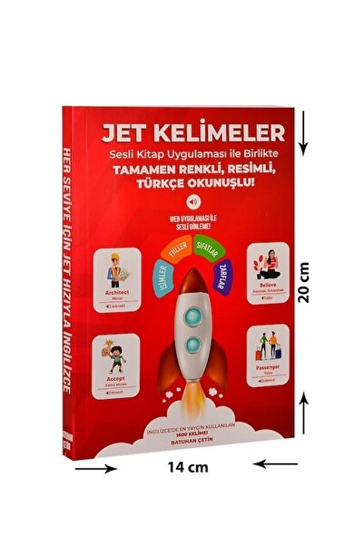 Bayhan Yayıncılık Jet English, Jet Words (Mobile App) , English with Memory Techniques (Super 3 Pieces)