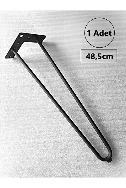 DEMONTEPARK 1 Adet-48,5cm Metal Firkete Ayak,sehpa Ayağı, Zigon Sehpa Ayağı