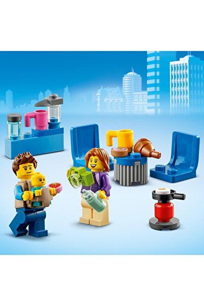 LEGO ® City Tatilci Karavanı 60283 Yapım Seti; Çocuklar için Harika bir Tatil Oyuncağı (190 Parça)