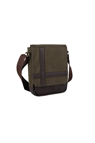 Has BAG UNISEX Kanvas Postacı Çantası Askılı Çanta Omuz Çanta HAKİ