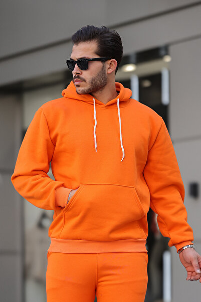 ruNadeS Базова худі з капюшоном Relax Fit Turuncu