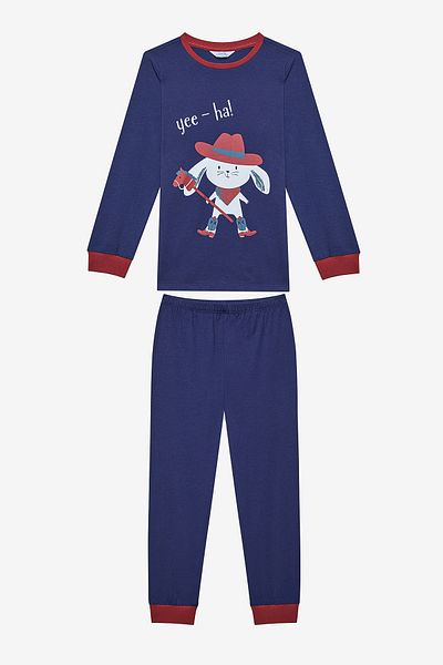 Penti Zweiteiliges, mehrfarbiges Howdy-Pyjama-Set für Jungen