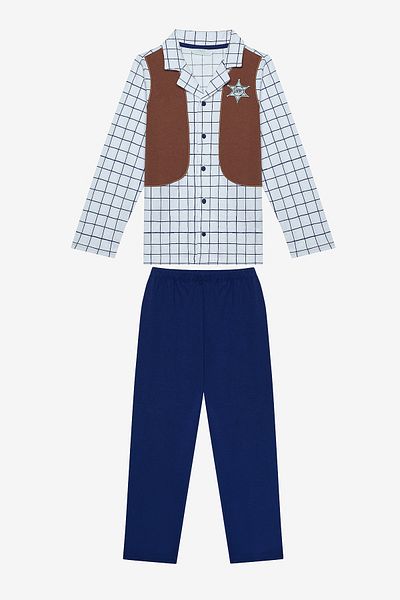 Penti Mehrfarbiges Sheriff-Hemd-Pyjama-Set für Jungen