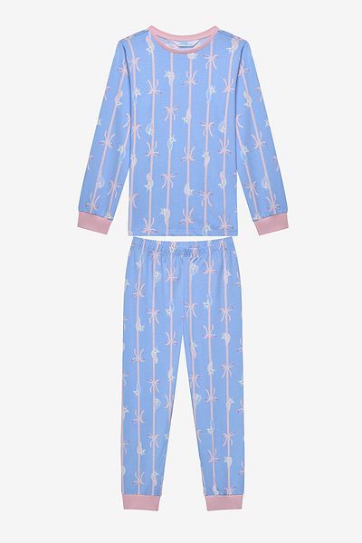 Penti Bowtiful 2-teiliges mehrfarbiges Pyjama-Set für Mädchen