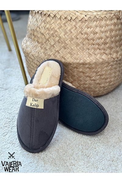 Vwear Unisex Soft and Warm Lined Garden Bundle and Fluffy House Slippers - Narrow Fit