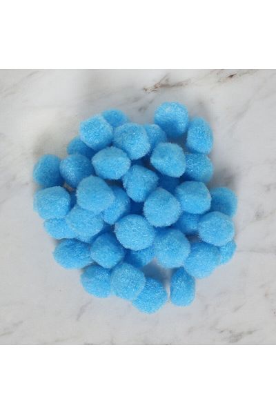 shop Loren Crafts 2 cm 100 Pieces Blue Pompon