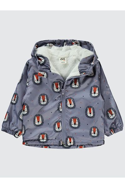 Civil Baby 6-18 Months Baby Boy Gray Raincoat
