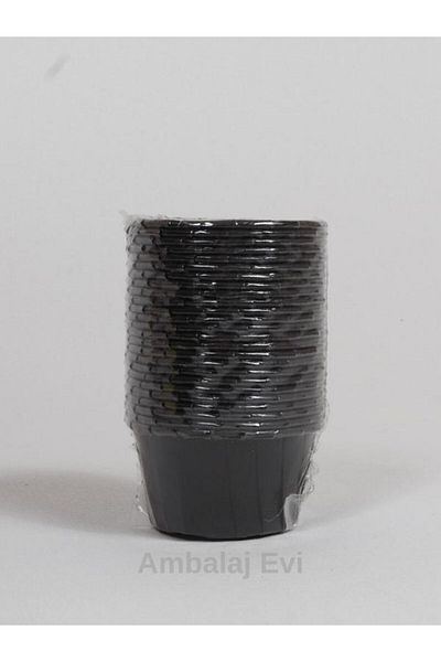 Ambalaj Evi Black Muffin Mold 25 Pieces Bride to Be Party Muffin Cup