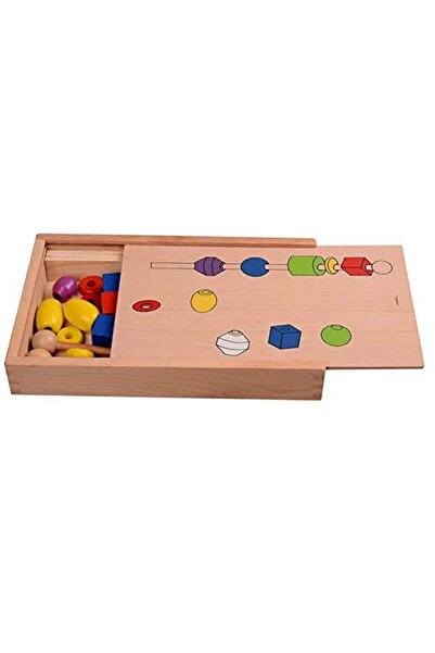 Circle Toys Wooden Line Up Intellectual Beads Box