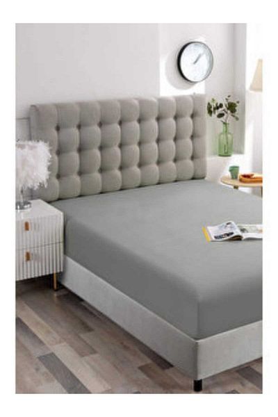 kalitem çarşafçı Gray Combed Cotton Sheet - 100% Cotton, Elastic and All Size