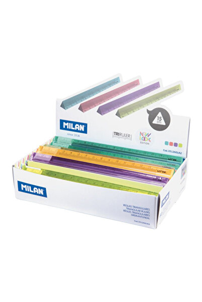 Milan 351260lk2 New Look Üçgen Renkli̇ Cetvel 15cm - 60 Li