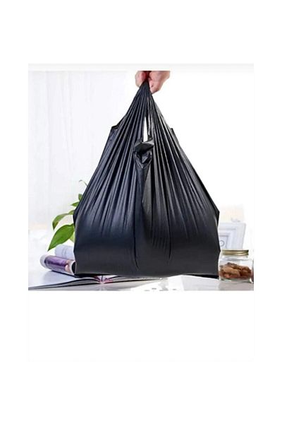 Meseve Black Bag Large Size 1 kg Hışır Athlete Bag Market Greengrocer Bag Garbage Bag