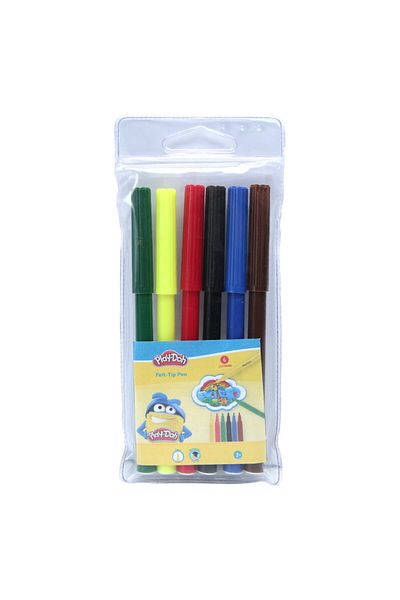 Play Doh Play-Doh - 6 Colours Felt-Tip Pen in PVC 2 mm