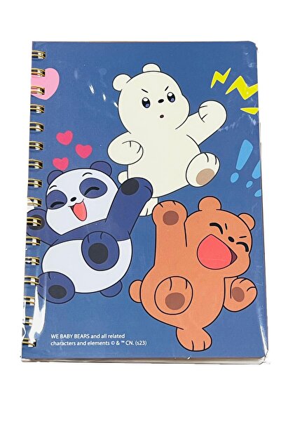 Miniso We Baby Bears Lisanslı A5 Telli Defter (64 Yaprak)
