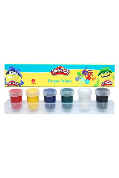 Play Doh Play-Doh - 6 Colors Finger paint  connected 
Pot-  30 ml