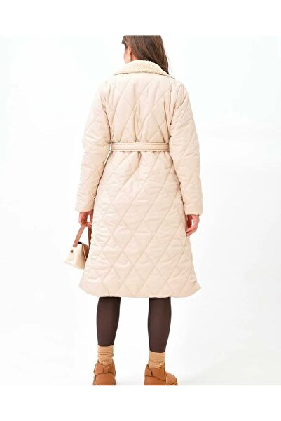 YILMAZBARMAZ γυναικείο μάξι γούνινο παλτό