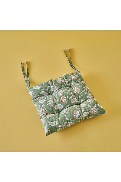 Bella Maison Indian Green Chair Cushion(40X40Cm)
