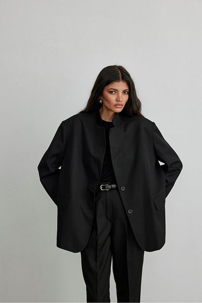 Suud Collection Black Masculine Blazer Jacket