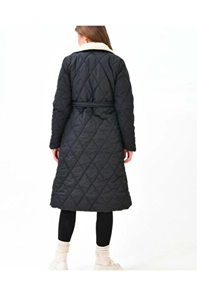 YILMAZBARMAZ γυναικείο μάξι γούνινο παλτό