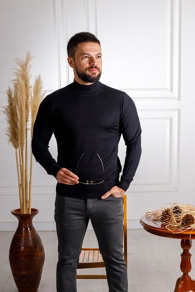 Sarar Interviu împachetări pe jumătate cu gât țesut Pulover tricotaj negru modal