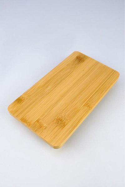 Digithome Rectangular Mini Serving and Presentation Board with Bamboo Legs 24.5 cm Brown Thn76071 C1-1-18
