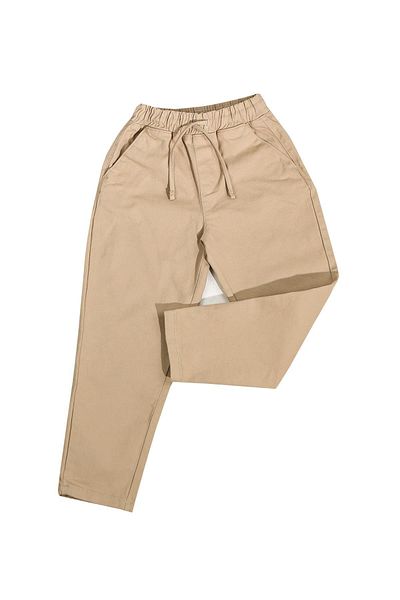 ASG TEKSTİL Mink - Anthracite 2-Piece Children's Pants Set with Elastic Waist