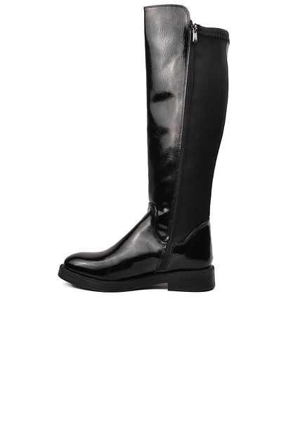 Pierre Cardin Μαύρες γυναικείες μπότες με ζάρωμα