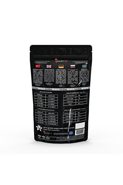 BARFTR Dana Ciğer Parçaları Atıştırmalık Ödül Maması 80 GRAM Köpekler İçin