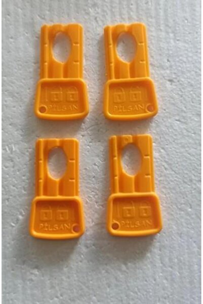 PİLSAN Pilsan Akülü Araba Orjinal Kontak Anahtarı 3 Adet Sarı Akülü Araba Anahtarı Sarı Renk