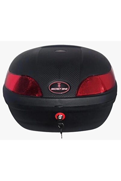 Genel Markalar Motosiklet Arka Çanta 33 Litre Siyah Sepet Port Bagaj Kilitli Kurye Çantası