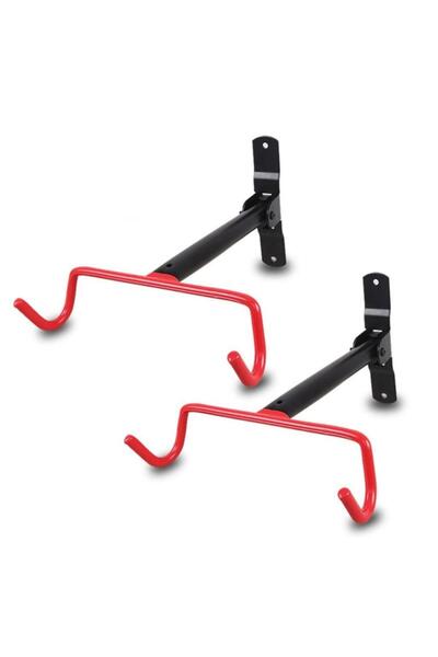 Genel Markalar Bisiklet Duvar Askısı Hs-017a Çift Kancalı Ayarlı Kolay Montaj