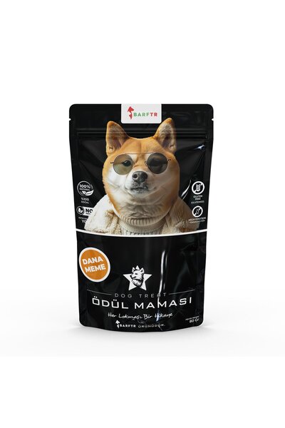 BARFTR Dana Meme Parçaları Atıştırmalık Ödül Maması 80 GRAM Köpekler İçin