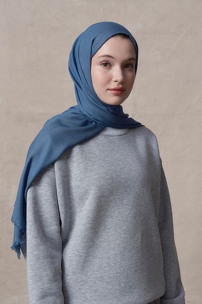 Qef Indigo Modal Shawl