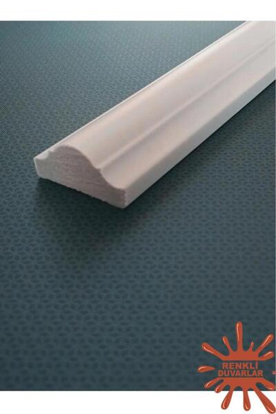 Renkli Duvarlar (EN 2.5 CM UZUNLUK 120 CM) 1 Adet Dekoratif Boyanabilir Poliüretan Duvar Çıtası Ofis Koridor Tablo