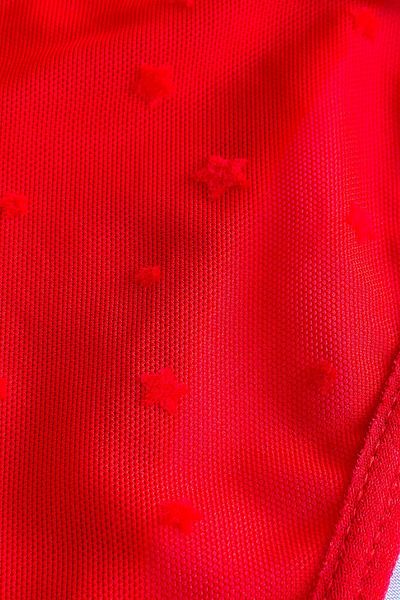 ifondi Red Star Patterned Bra Set - Supported