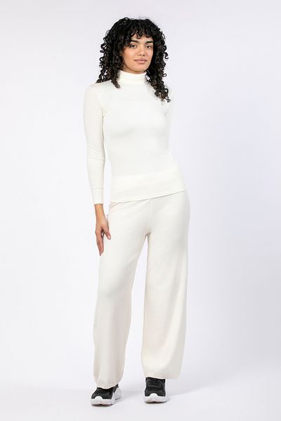 Blue Age Heat Tech Long Sleeve High Neck Thermal_XS_Off White