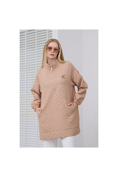 Moodbasic Tunica matlasată cu guler ridicat pentru femei Mb21.281