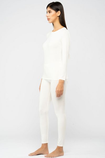 Blue Age Heat Tech Long Sleeve Crew Neck Thermal_L_Off White