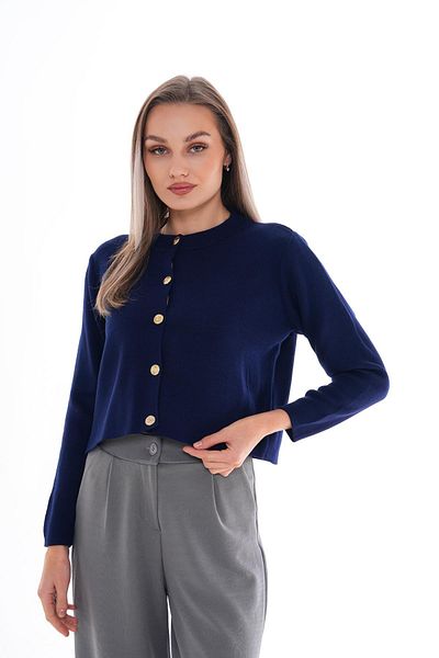 ŞİMAL Women's Baby Collar Button Closure Knitwear Knitted Cardigan 250388   -