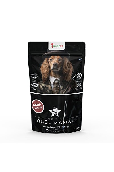 BARFTR Dana Ciğer Parçaları Atıştırmalık Ödül Maması 80 GRAM Köpekler İçin