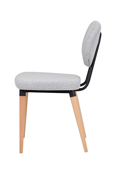 VİLİNZE Deniz Ahşap Naturel Ayak Mutfak Sandalyesi Sandalye