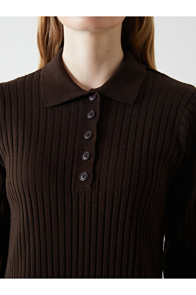 LC Waikiki Lcw Vision Shirt Collar Women's Knitwear Dress