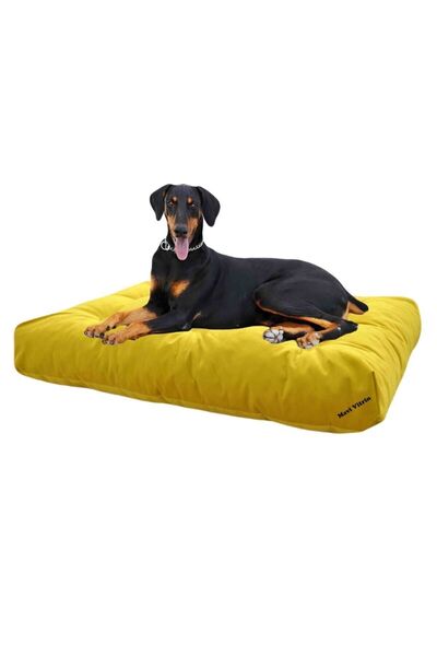 BAAÇ Ultra Soft Large Büyük Irk Köpek Yatağı Elyaf Dolgulu Yıkanabilir Kumaş