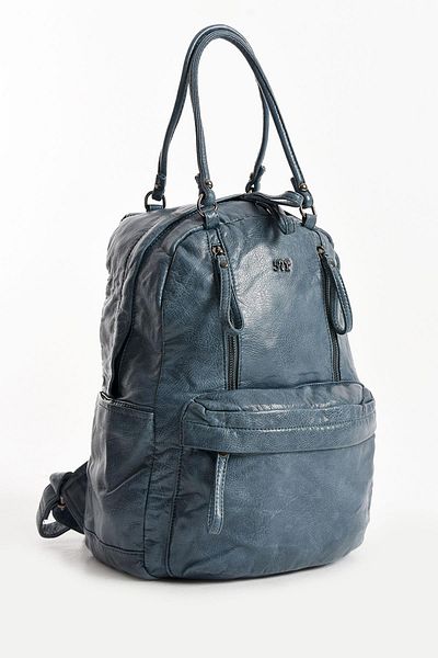 571 Collections Çanta Rucsac din piele artificială albastru (model: 571-11-12J)