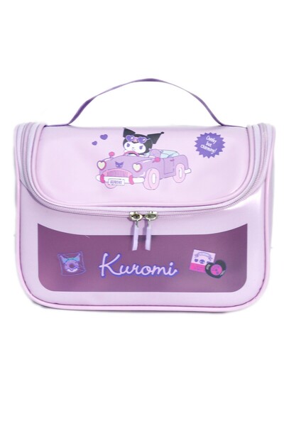 Miniso Sanrio Lisanslı Makyaj Seyahat Çantası - Kuromi