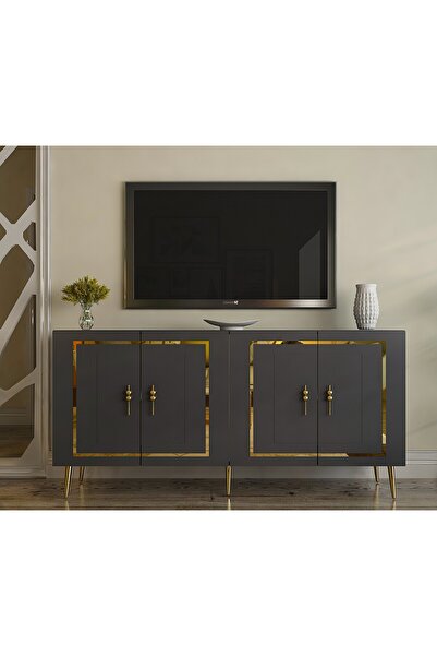 cantek dizayn PIEROCT (KB150)  KONSOL ANTRASİT-ALTIN