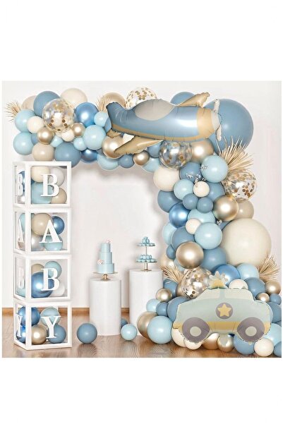 BİDOLUMUTLULUK Retro Renk Uçak Arabalı Folyo Balon Seti Parti Eğlence Kutlama